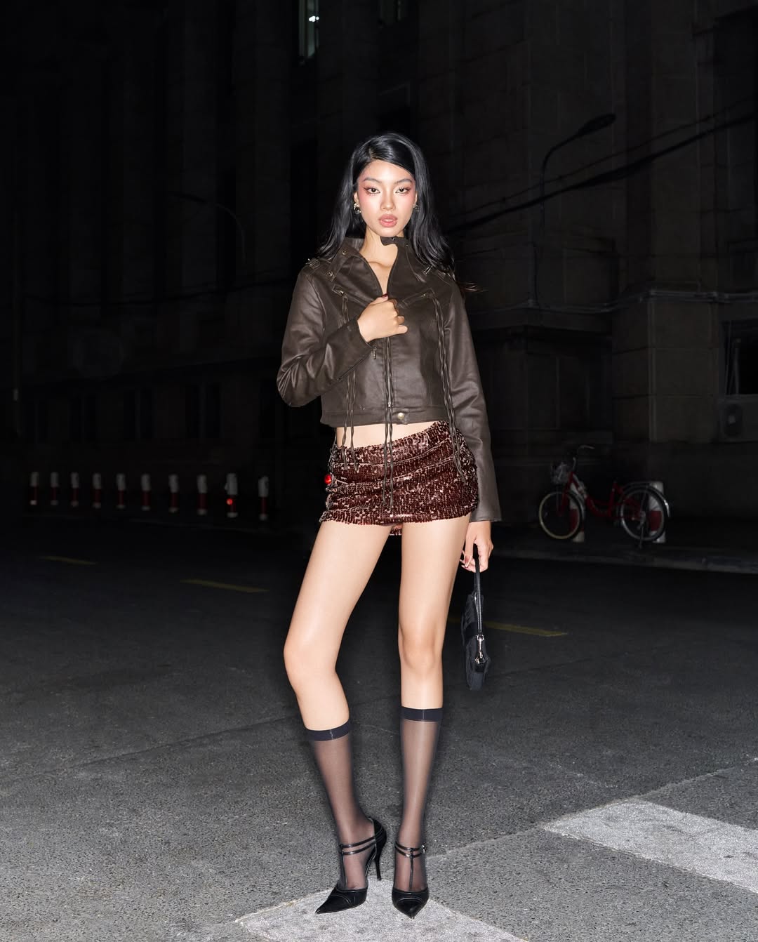 Viery Studios - Brown sequin skirt